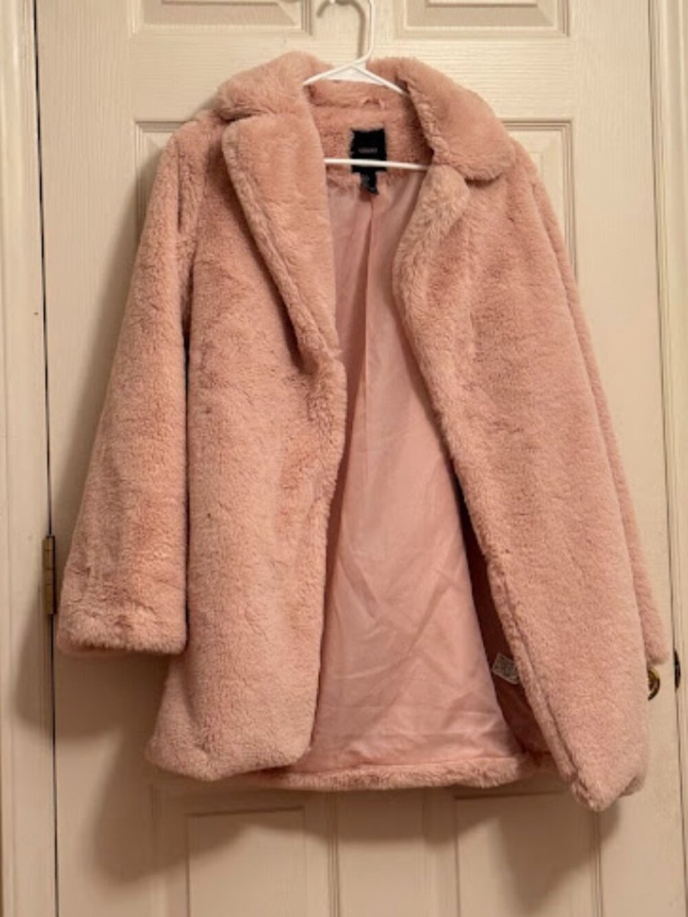 Blush Faux Fur Coat